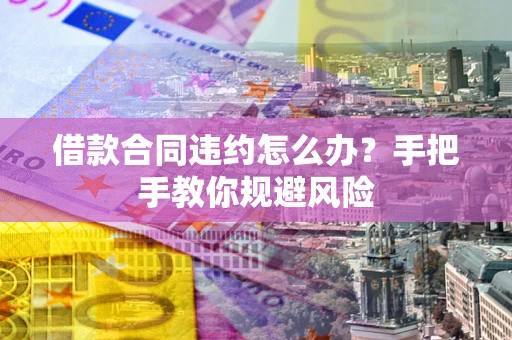 武汉借款合同违约怎么办？手把手教你规避风险