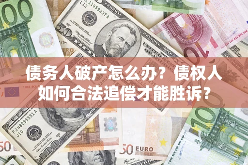 武汉债务人破产怎么办？债权人如何合法追偿才能胜诉？
