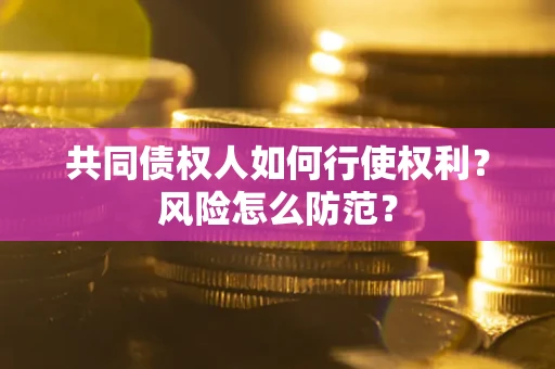 济南共同债权人如何行使权利？风险怎么防范？