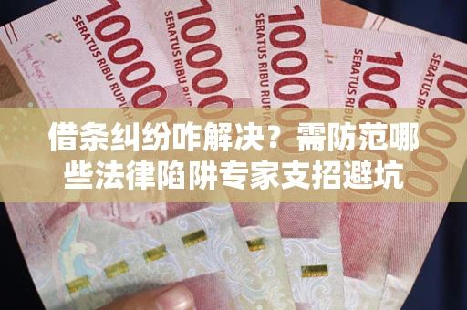 武汉借条纠纷咋解决？需防范哪些法律陷阱专家支招避坑