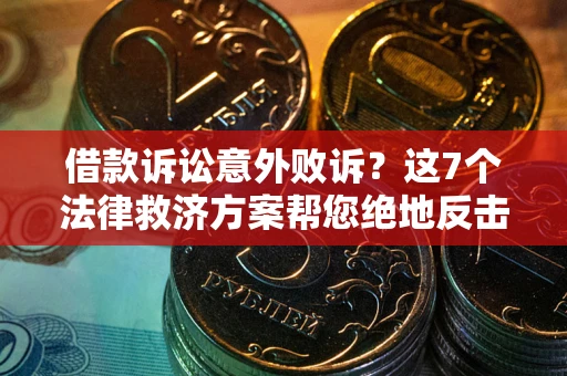 武汉借款诉讼意外败诉？这7个法律救济方案帮您绝地反击！