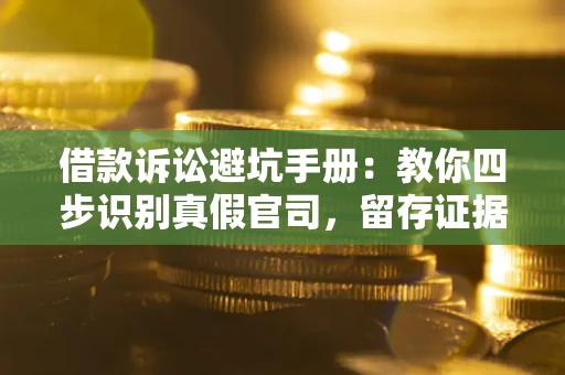 武汉借款诉讼避坑手册：教你四步识别真假官司，留存证据不踩雷
