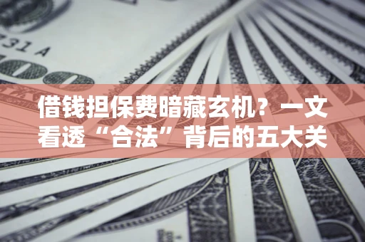 武汉借钱担保费暗藏玄机？一文看透“合法”背后的五大关键陷阱