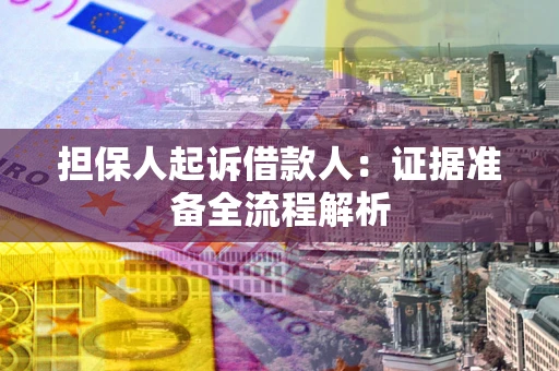 武汉担保人起诉借款人：证据准备全流程解析